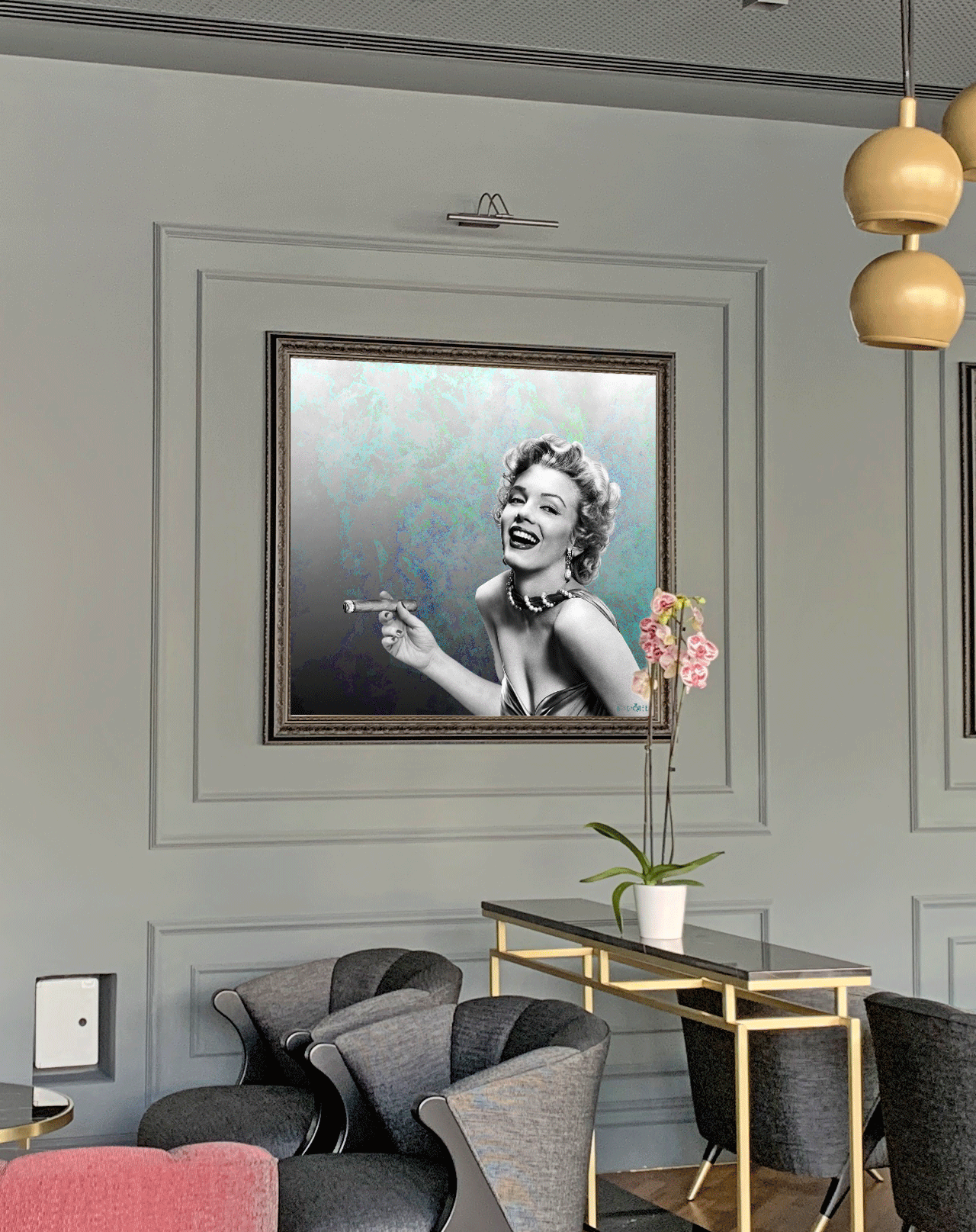 marilyn on cigar lounge hande ugur